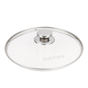 Кастрюля алюм. литая а/приг. Kukmara "Мраморная" светлый 4,0л Стекл.кр. кмс42а (Кукмор) *1/3