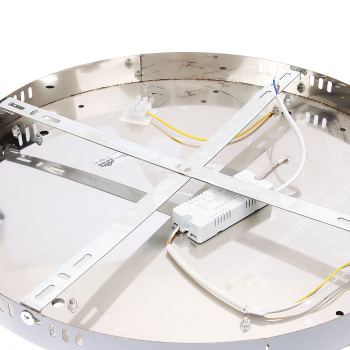 Светильник светодиодный акриловый 450мм 48W 8990/24W*2 LED 3 реж(т. и х.свет,смеш) пульт S=22м2 VER