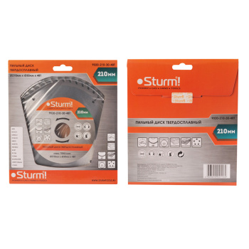 Диск пильный 210*30,0мм 48 зубьев по дереву (9020-210-30-48Т) Sturm *1/50 Диск пильный 210*30,0мм 48 зубьев по дереву (9020-210-30-48Т) Sturm *1/50