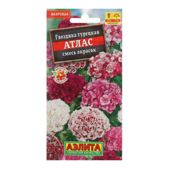 Семена Гвоздика Атлас турецкая махровая смесь сортов 0,1гр Аэлита *10/200