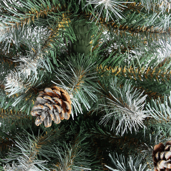 Елка искусственная Елки от Мишки «Элитная», 150 см, ПВХ, зеленый с инеем