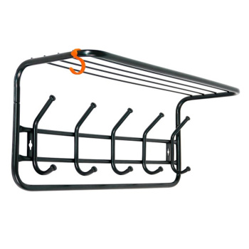 Вешалка настенная с полкой 600х300х200мм Черная ВСП 6 Ч ("ЗМИ") *1