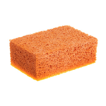 Губка для удаления затирки 160*110*60мм вискозная оранжевая (арт.670-200)  *1/10/50