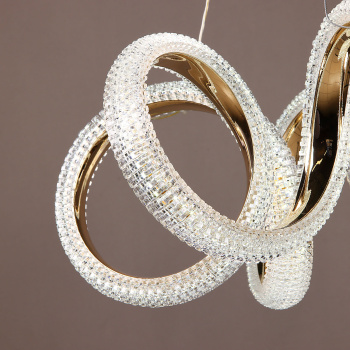 Люстра 9232/140W Gold  530 мм 3 реж., пульт S=20м2  VERNER LIGHTING *1