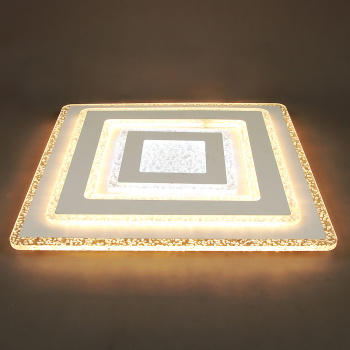 Светильник светодиодный акриловый 500мм 200W Q2028 100W*2 white с пультом S=25м VERNER LIGHTING *1