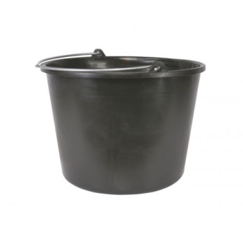 Ведро пластм. 14л "Строительное" Металл.дужка, Упрочн.дно и "ушки" дужки ("МультиПласт") *1