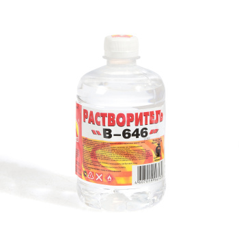 Растворитель 646 0,5л/0,36 кг пластик (Вершина) *20/1200 Растворитель 646 0,5л/0,36 кг пластик (Вершина) *20/1200