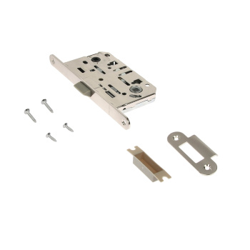 Защелка врезная п/ручку и фиксатор НИКЕЛЬ матовый БЕСШУМНАЯ 5300-Р-WC-NIS Сode Deco *1/40