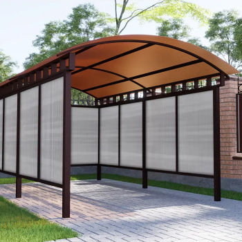 Поликарбонат 6 мм сотовый Flexy, 2.1х6 м, 0.77 кг/м², прозрачный