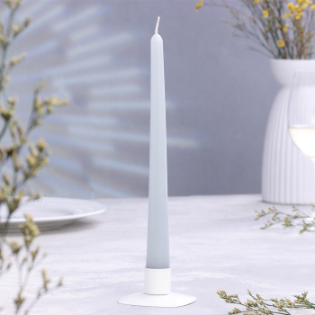 Набор свечей античных, 2,3х 24,5 см, 5 ч, 55 г, 4 штуки, серая 7691001