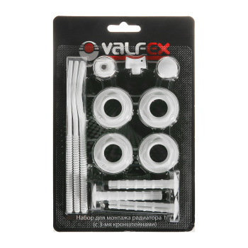 Набор для монтажа радиаторов VALFEX, 1/2", с 3 кронштейнами Набор для монтажа радиаторов VALFEX, 1/2", с 3 кронштейнами