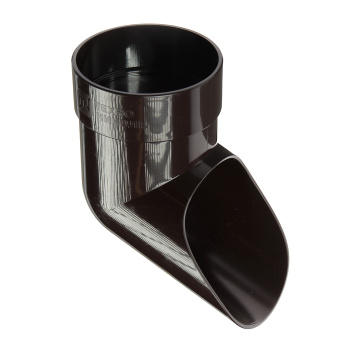 Слив трубы 80 мм ТехноНиколь, темно-коричневый