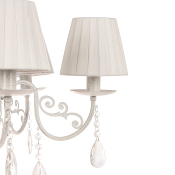 Люстра Verner Lighting N1991/5, 40 Вт, Е27, 5 ламп, белый/серебро