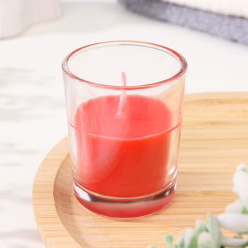 Свеча ароматическая в стекле 5х6см, клубника 3664978