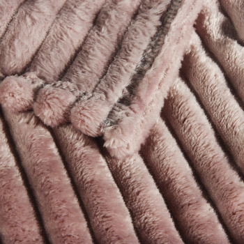 Плед 200*220см микрофибра жаккард полоска сиреневый арт.375 NOVEL *1/8