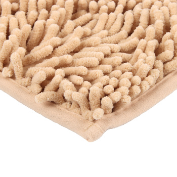 Коврик д/ванной "макароны" (60см х 100см) Бежевый *1