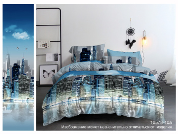 Постельное белье 1,5сп бамбук Орхидея 10578-10а, наволочки 70*70см - 2шт *1