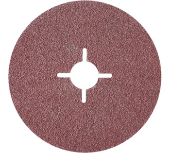 Круг шлифовальный на фибровой основе 225*22.23*2 А60 К80  с прорезями (Луга) *25/200