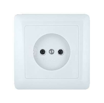 Розетка "Хит" СП 1-мест. белая РС10-132-б *10/114