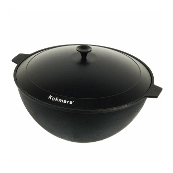 Казан чугунный  7,0л с Крышкой, d верха-320мм, d дна-115мм, Kukmara кч071 (Кукмор) *1