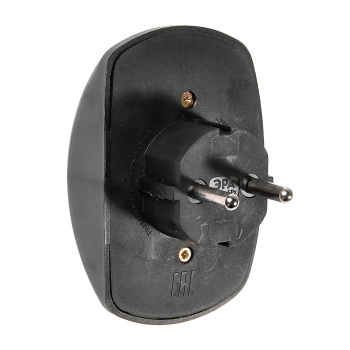 Разветвитель 2 розетки б/з 10А ЧЕРНЫЙ ЭРА SPx-2-B *1/10/60