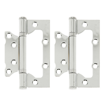 Петля без врезки 100*63*2мм ХРОМ CR (комплект 2шт.) AVERS *1/6/48