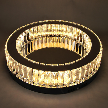 Светильник светодиодный акриловый 450мм 48W 8990/24W*2 LED 3 реж(т. и х.свет,смеш) пульт S=22м2 VER