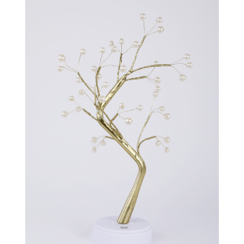Фигура светодиодная ЭРА «Жемчужное дерево», 36 LED, высота 45 см, 3хАА, теплый белый