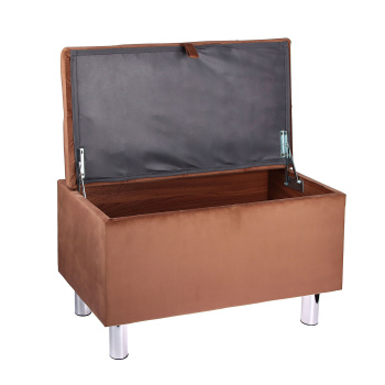 Банкетка FORPOST, 40х48х75 см, каретная стяжка, велюр конфетти корица, коричневый