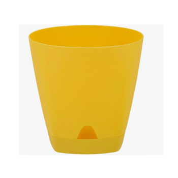 Кашпо пластм. "Amsterdam"  1,35л d верха 140мм h130мм прикор.полив Спелая груша ING6199СГ *1/10