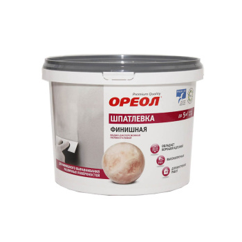 Шпатлевка акриловая для внутренних работ 4 кг Ореол, финишная