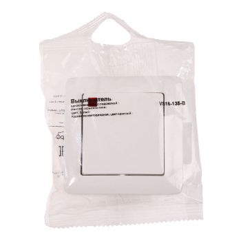 Выключатель "Хит" СП 1кл. белый с индикатором ВС16-135-б *10/96