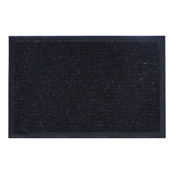 Коврик влаговпитывающий 50*80 см ребристый черный "KOVROFF" (арт.20201)  *1/10 (МШ29)