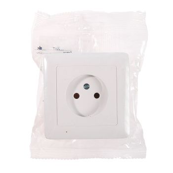 Розетка "Хит" СП 1-мест. белая РС10-132-б *10/114