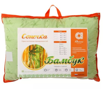 Подушка Подушка Адамас Сонечка, 50х70 см, бамбук