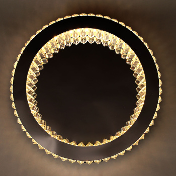 Светильник светодиодный акриловый 450мм 48W 8990/24W*2 LED 3 реж(т. и х.свет,смеш) пульт S=22м2 VER