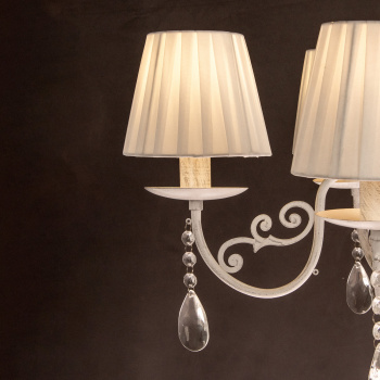 Люстра Verner Lighting N1991/5, 40 Вт, Е27, 5 ламп, белый/серебро